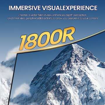 CRUA 27" Curved Monitor - 100HZ Gaming & Office Display