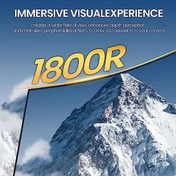 CRUA 27" Curved Monitor - 100HZ Gaming & Office Display