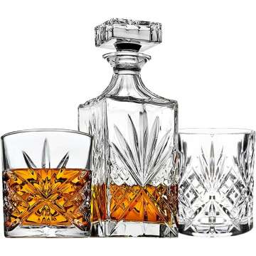 CHRHZN Whiskey Decanter Set - Luxury Gift for Men