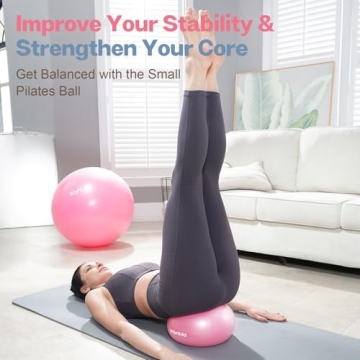 Kisnbld Small Exercise Ball for Yoga and Fitness