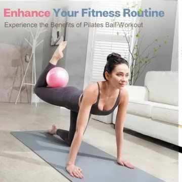 Kisnbld Small Exercise Ball for Yoga and Fitness