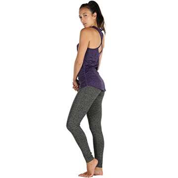 icyzone Workout Yoga Fitness Sports Racerback Tank Tops for Women(S, Purple)