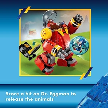 LEGO Sonic vs. Dr. Eggman's Death Egg Robot Building Toy