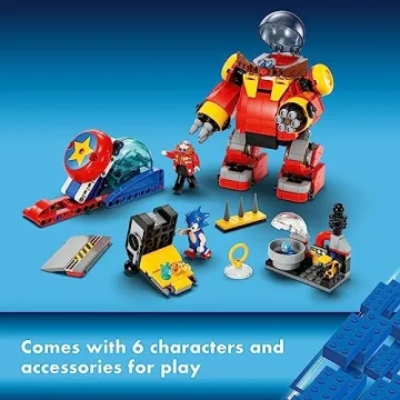 LEGO Sonic vs. Dr. Eggman's Death Egg Robot Building Toy