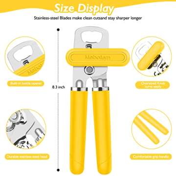 Mebotem Multifunction Manual Can Opener - 10 Colors