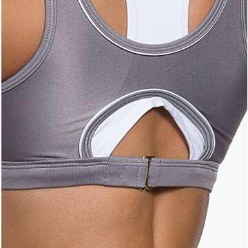 Adjustable Sports Bra for Medium to High Impact Sports & Fitness Activities