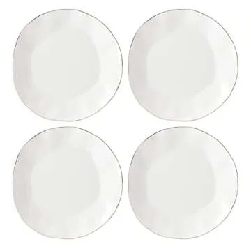 Lenox Blue Bay 4-Piece Set Dinner Plates: Elegant Porcelain Dining Experience