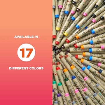 SAKURA Pigma Micron Fineliner Pens with Black Ink - 6 Count