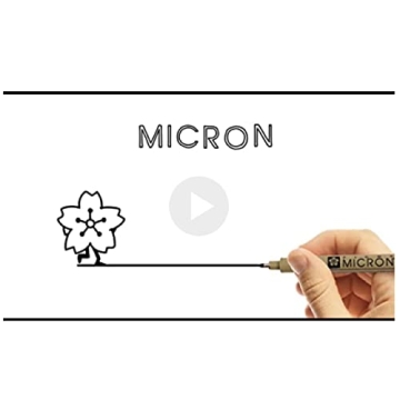 SAKURA Pigma Micron Fineliner Pens with Black Ink - 6 Count