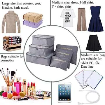 M-jump Travel Storage Bags for Organized Packing Set