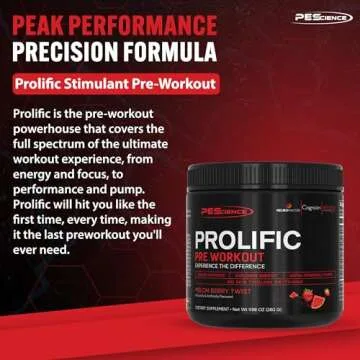 PEScience Prolific Pre Workout for Energy & Pump