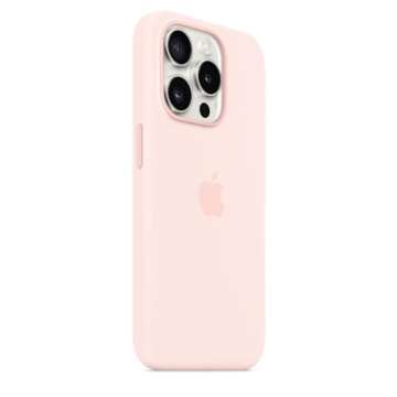 Apple iPhone 15 Pro Silicone Case with MagSafe - Light Pink