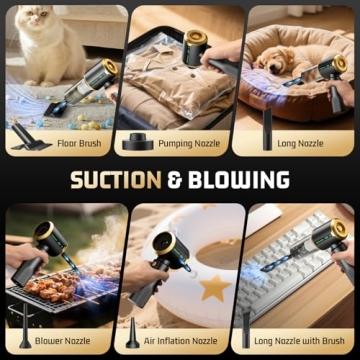 JIXINMIYUE Car Handheld Vacuum with 16000Pa Suction