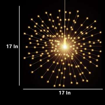 Battery Powered Starburst Sphere Lights for Home Decor