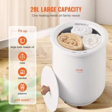 Luxury VEVOR Towel Warmer Bucket for Cozy Comfort