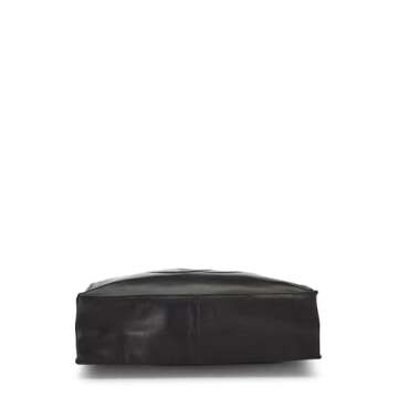 Chanel, Pre-Loved Black Lambskin Flat Chain Handle Tote Medium, Black