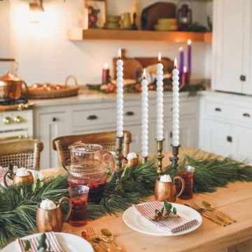 Elegant LPUSA White Spiral Taper Candles for Events