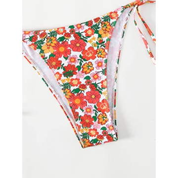 Stylish WDIRARA Floral Print Bikini Set for Women