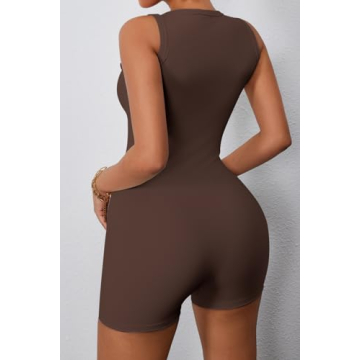 CHYRII Women's V Neck Jumpsuit for Yoga and Casual Wear