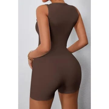 CHYRII Women's V Neck Jumpsuit for Yoga and Casual Wear