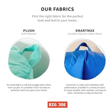 Big Joe Bean Bag Chair for Dorm Use with SmartMax Fabric