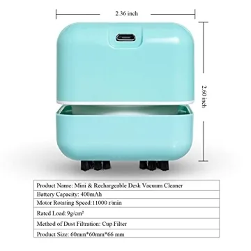JEDIST Mini Desk Vacuum Cleaner for Easy Cleaning