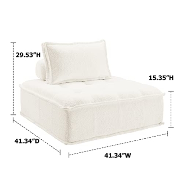 Volans Sherpa Fleece Modular Sectional Sofa for Stylish Comfort