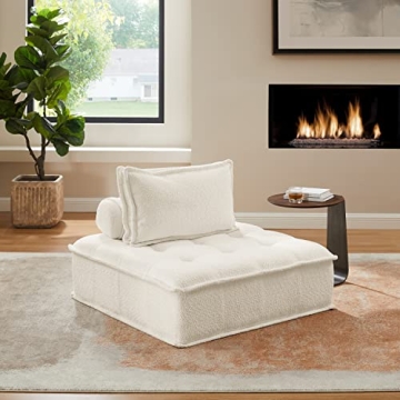 Volans Sherpa Fleece Modular Sectional Sofa for Stylish Comfort