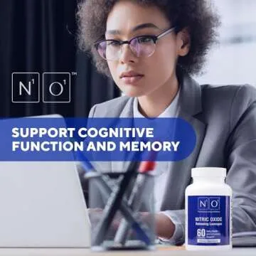 N1O1 Nitric Oxide Lozenges - 60 Count - Nitric Oxide Booster for Heart Health, Circulation, Energy, Blood Flow, Oxygenation, Healthy Blood Pressure, Cardiovascular Support Supplement for Men & Women