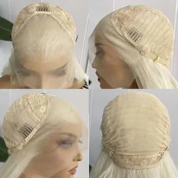 RONGDUOYI Ombre Black Lace Front Wig for Daily Wear