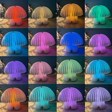 Wooden Folding Book Lamp - 16-Colors Dimmable LED Light