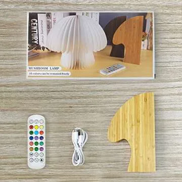 Wooden Folding Book Lamp - 16-Colors Dimmable LED Light