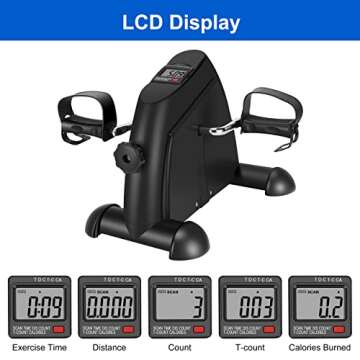 Pedal Exerciser Mini Exercise Bike for Leg and Arm Low Impact Exercise