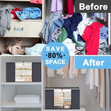 Extra Large Storage Bags for Clothing and Blankets