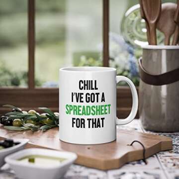 Funny Spreadsheet Mug - Gifts For Bookeeper Analysts - Gag Office Gift