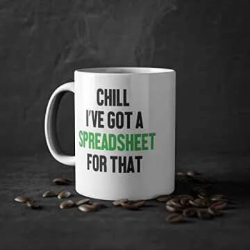 Funny Spreadsheet Mug - Gifts For Bookeeper Analysts - Gag Office Gift