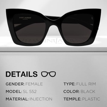 YSL SL 552 Cat-Eye Sunglasses - Stylish & Protective Sunglasses