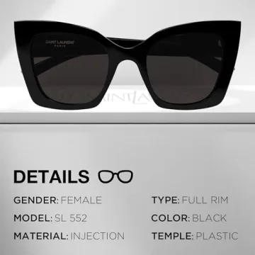 YSL SL 552 Cat-Eye Sunglasses - Stylish & Protective Sunglasses