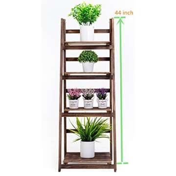 Kodycity Plant Stand Stands for Indoor Plants Shelf Holder Outdoor Tall Planter Shelves Multiple Corner Flower Pot Pots Holders Wood Tiered Rack in Patio Garden House Living Room Decor