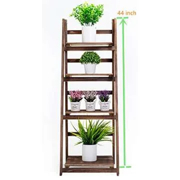 Kodycity Plant Stand Stands for Indoor Plants Shelf Holder Outdoor Tall Planter Shelves Multiple Corner Flower Pot Pots Holders Wood Tiered Rack in Patio Garden House Living Room Decor