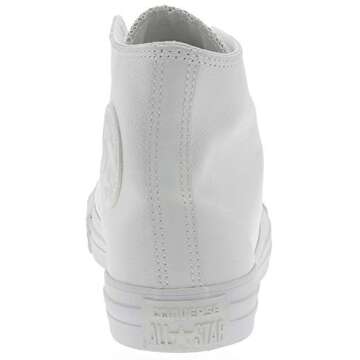 Converse Chuck Taylor All Star Leather High Top Sneakers - White Monochrome for Stylish Comfort