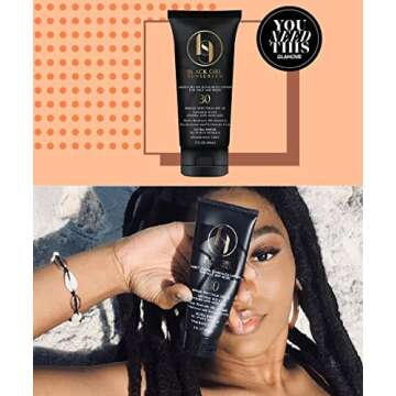 Bissport BlackGirlSunscreen SPF 30 Sunscreen - Made by Women of Color for People of Color - 3 FL OZ