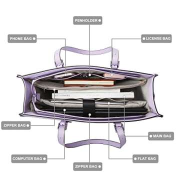 Stylish Waterproof Laptop Bag for Women 15.6 Inch