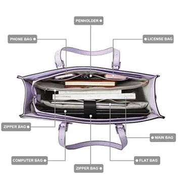 Stylish Waterproof Laptop Bag for Women 15.6 Inch