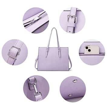 Stylish Waterproof Laptop Bag for Women 15.6 Inch