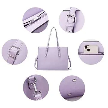 Stylish Waterproof Laptop Bag for Women 15.6 Inch