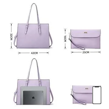 Stylish Waterproof Laptop Bag for Women 15.6 Inch