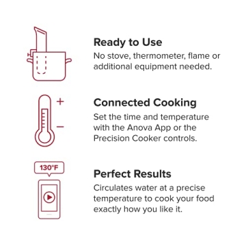 Anova Culinary (ANOVA)ᴿᴱᴰ Precision Cooker Nano, Black, Small