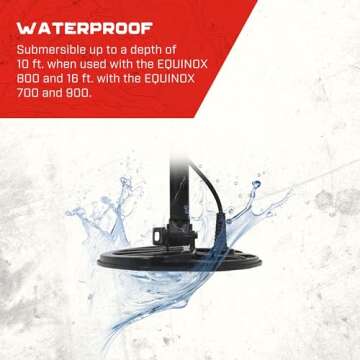 Minelab EQX 06 Double-D Waterproof Smart Coil for Equinox Metal Detectors (Skidplate Included)