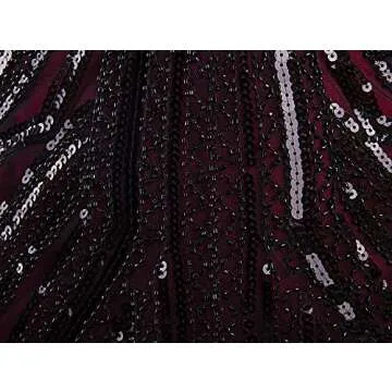 Elegant Vijiv 1920s Short Prom Dress V Neck Sequins